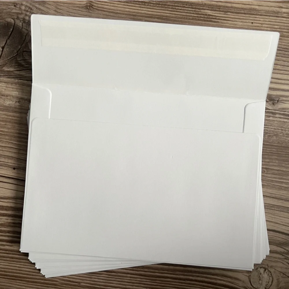 Handmade Christmas Holiday Greeting Cards Set of 14 5”x7” With Envelopes